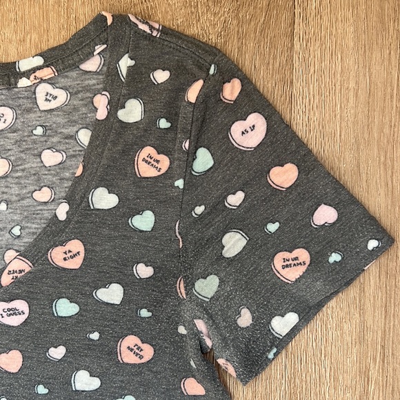 Nollie Junior’s Short Sleeve Sassy Candy Hearts T-shirt Size Extra Small - Picture 4 of 16